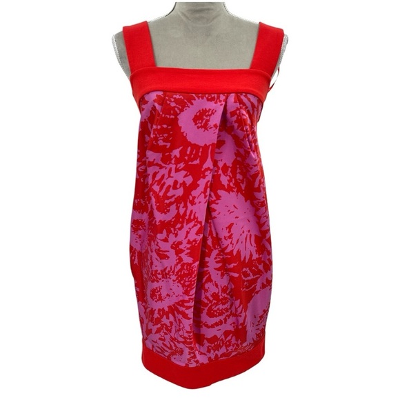 Diane von Furstenberg Payne Printed Silk Dress - Red / Pink - Size 4 - Picture 2 of 10